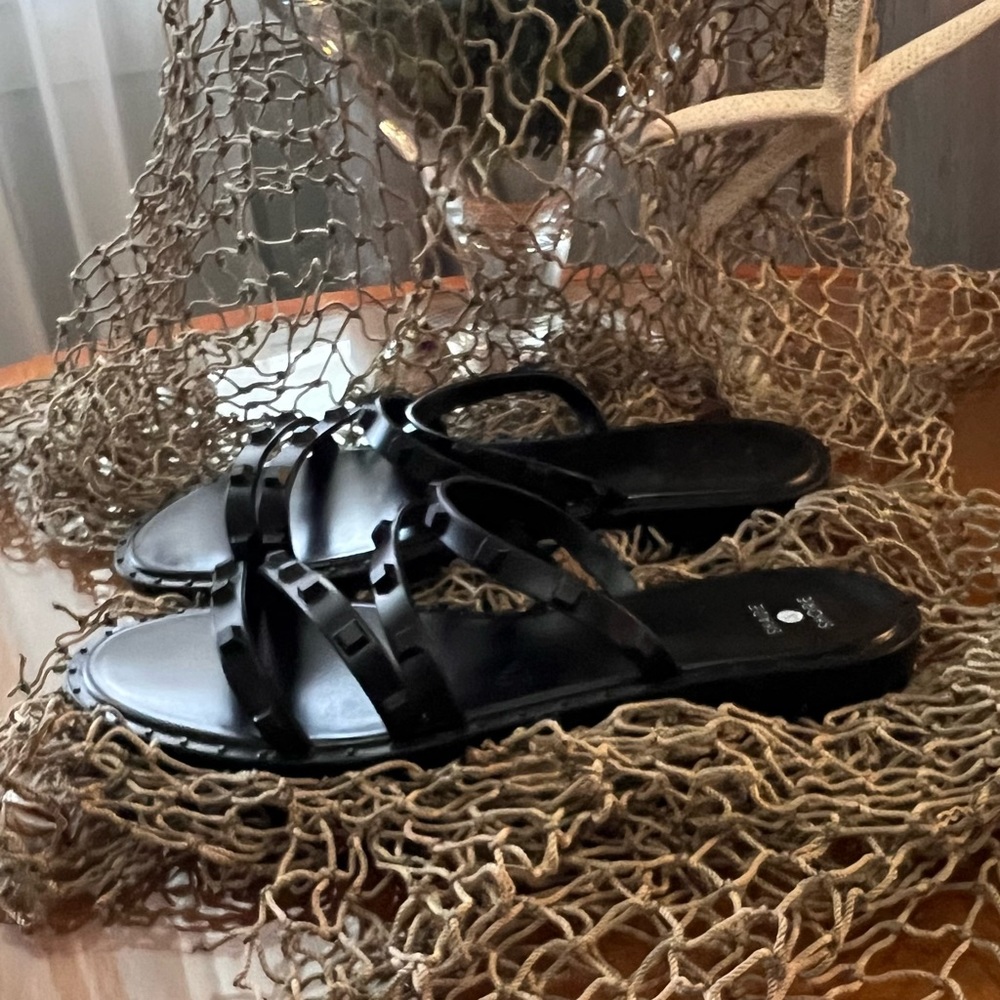 Shade & Shore Liv Sandal Black Size 8 NWOT - Picture 2 of 10